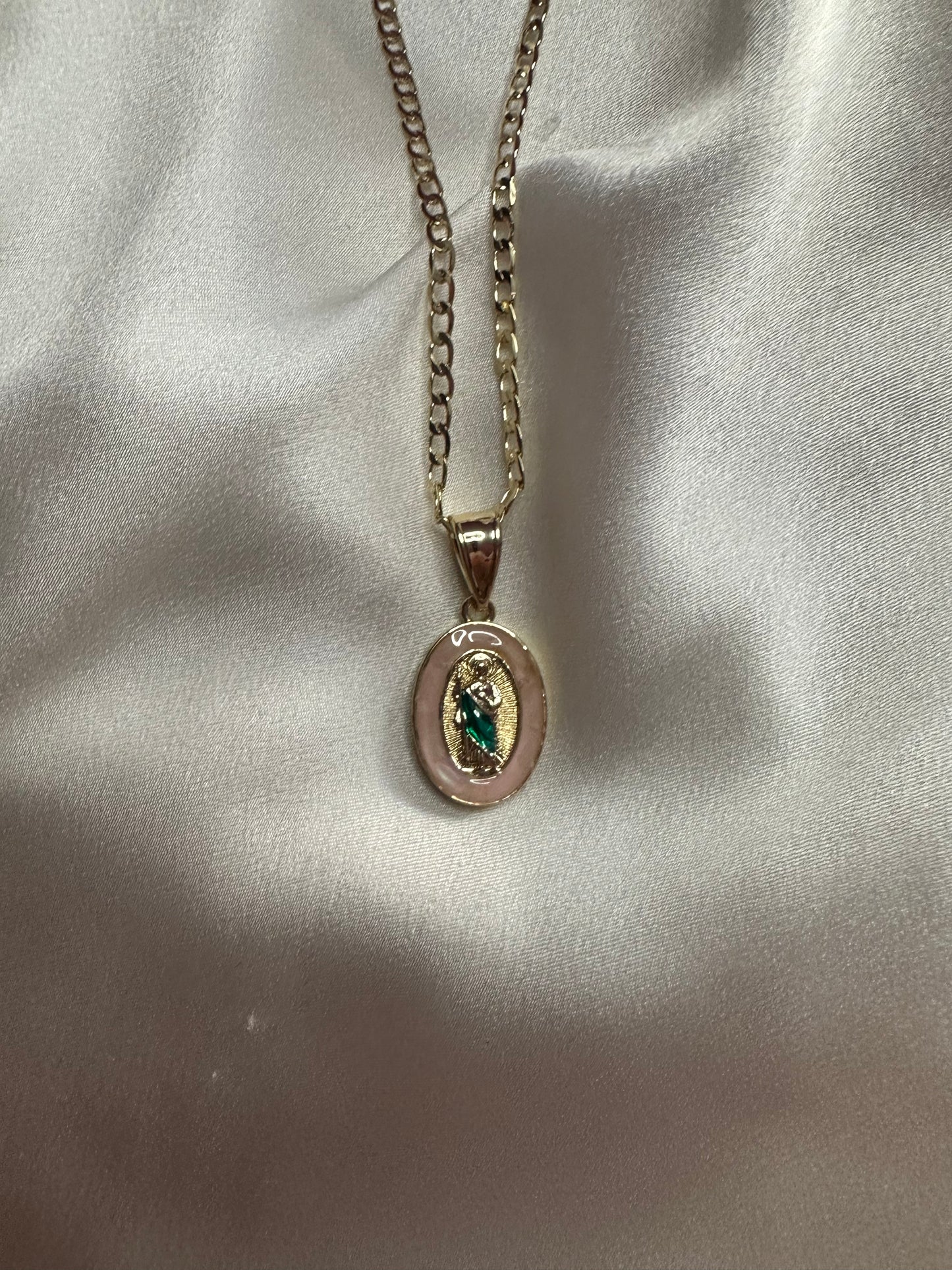 San Judas marble necklaces pink