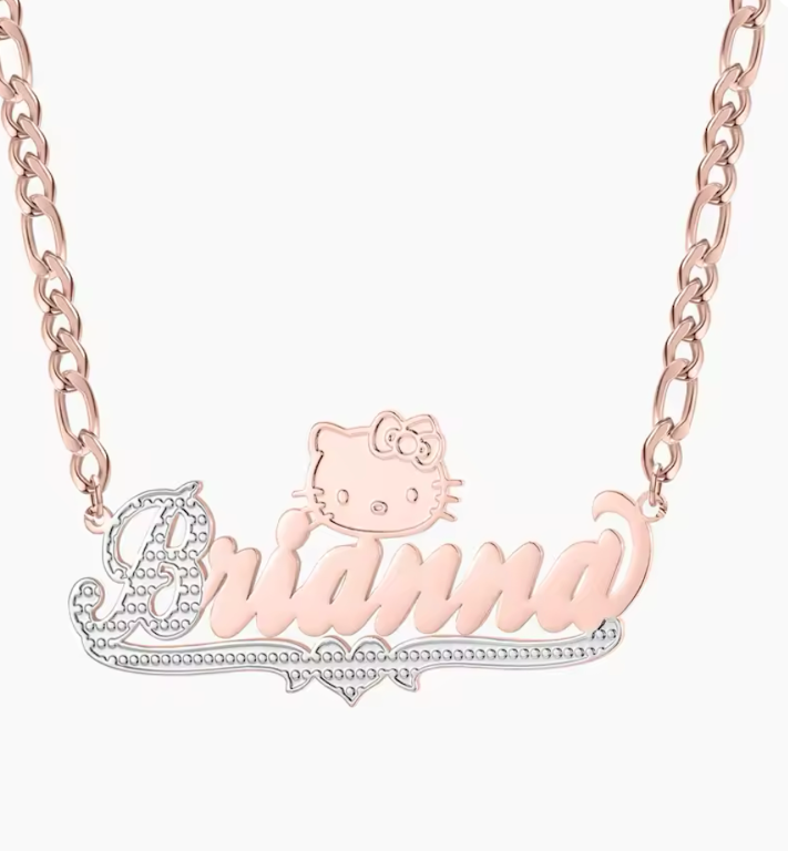 Hello Kitty Custom Name Necklace