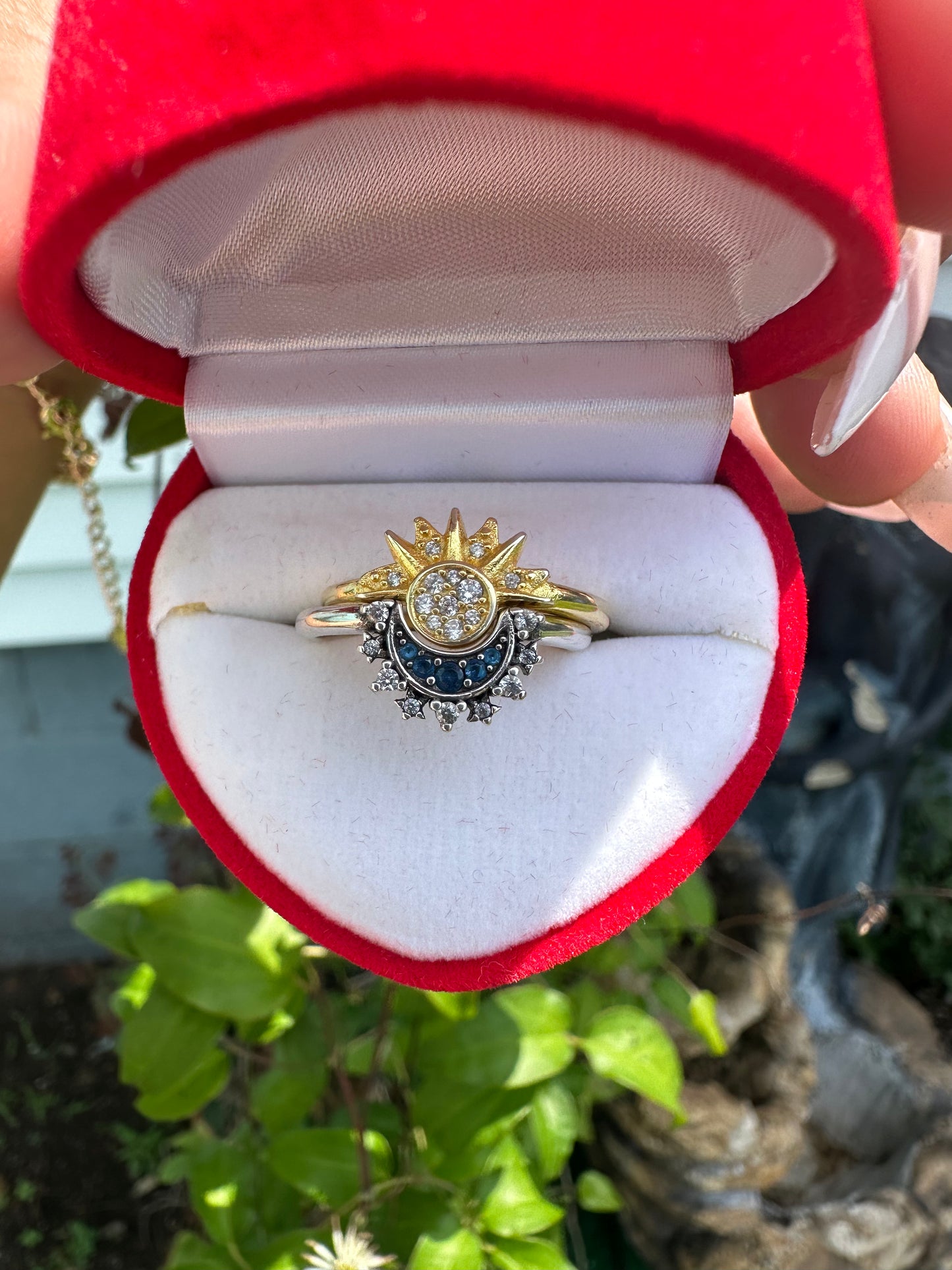 Luna y Sol ring set