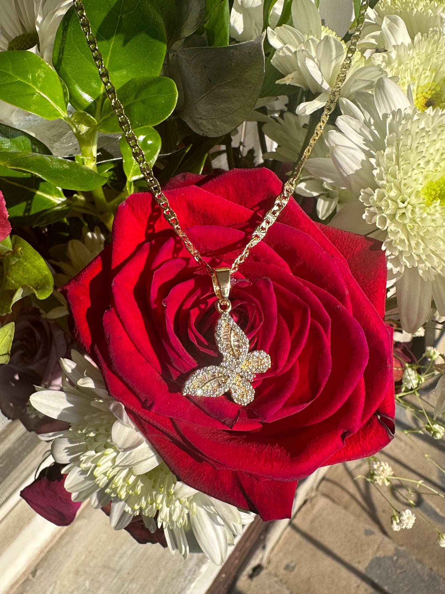 Diana butterfly necklace