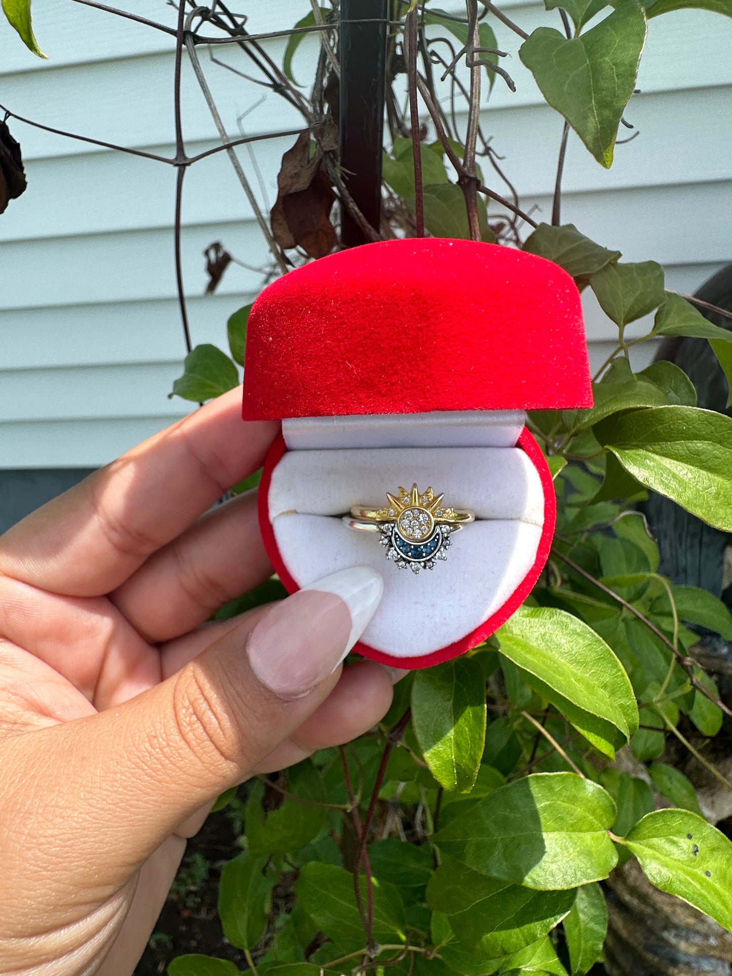 Luna y Sol ring set