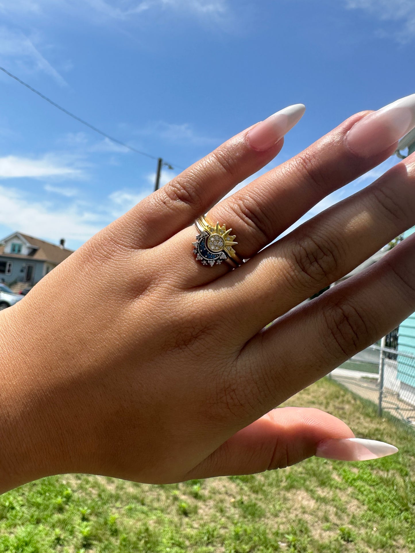 Luna y Sol ring set