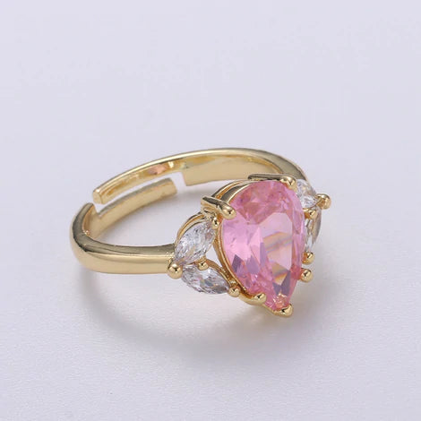 Teardrop Pink Ring