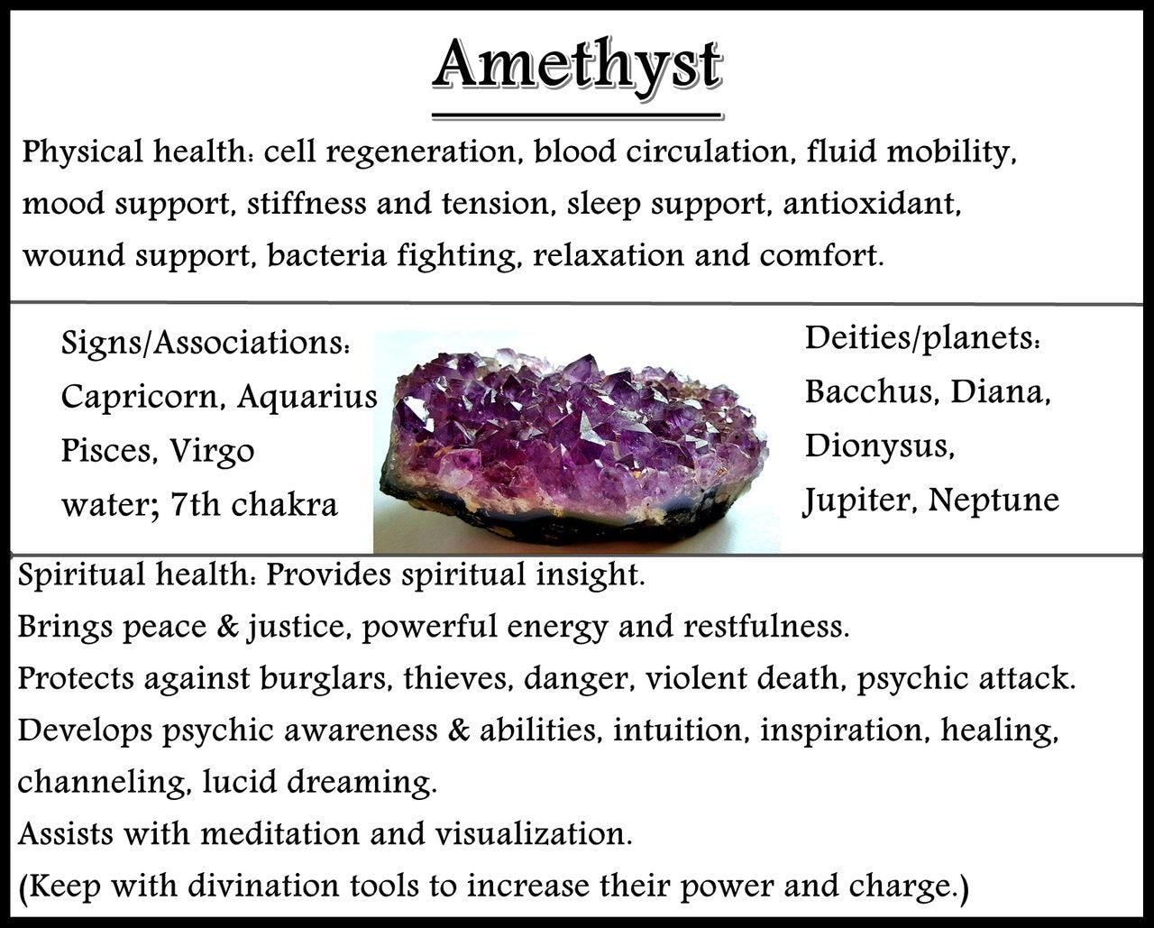 Amethyst crystal necklace in silver