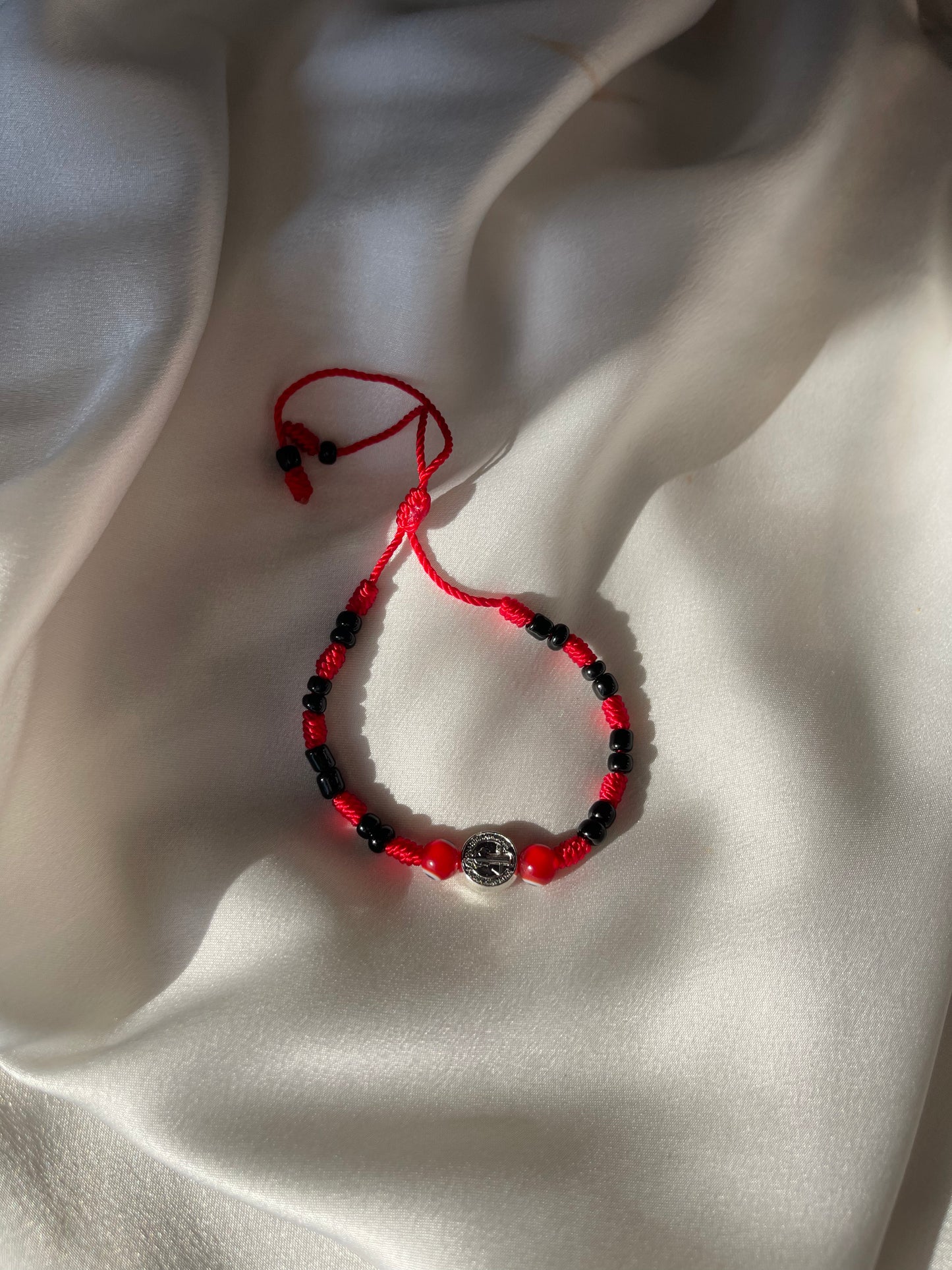 Baby red evil eye bracelet