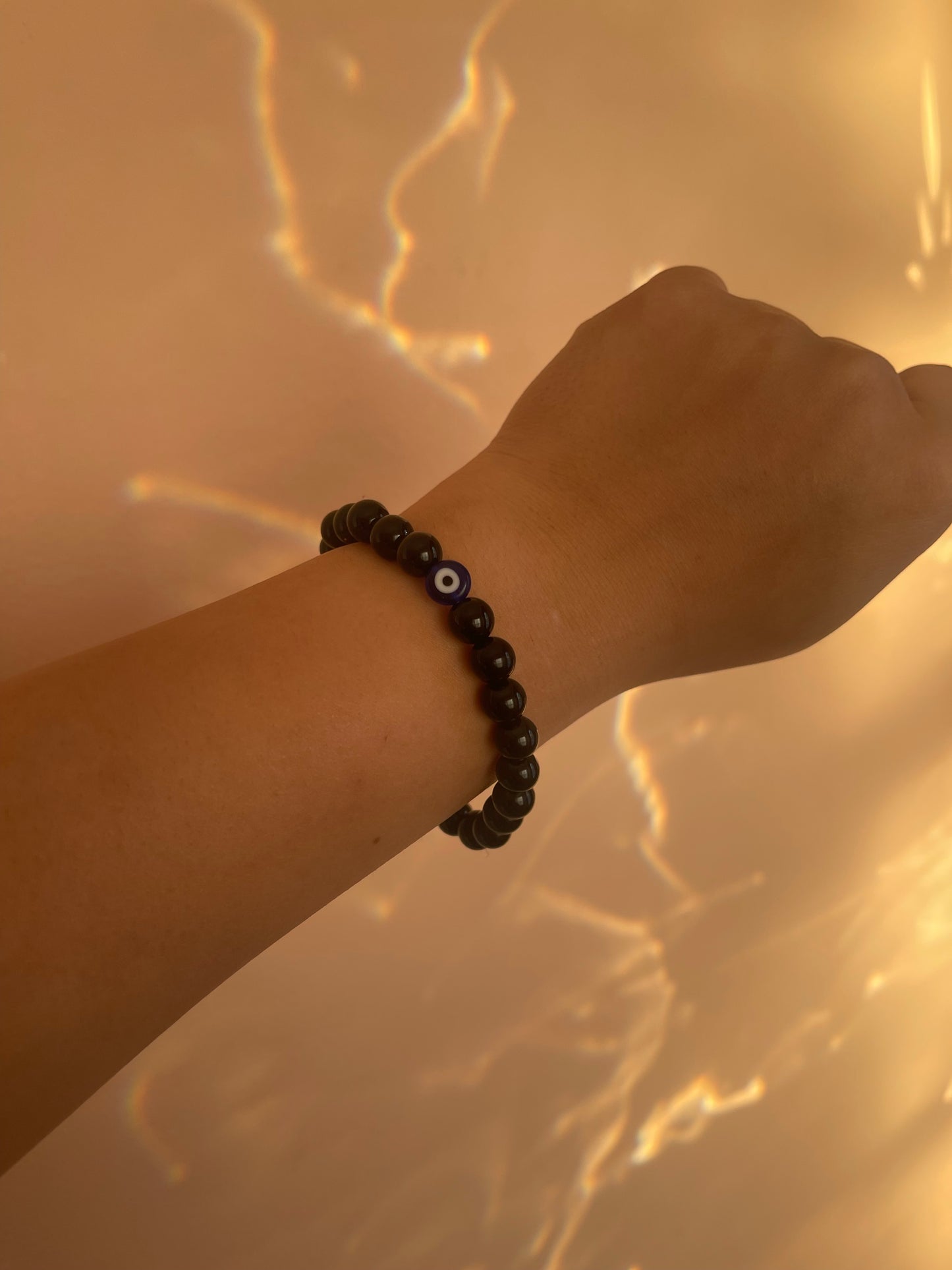 Gold Black and pink matching bracelets